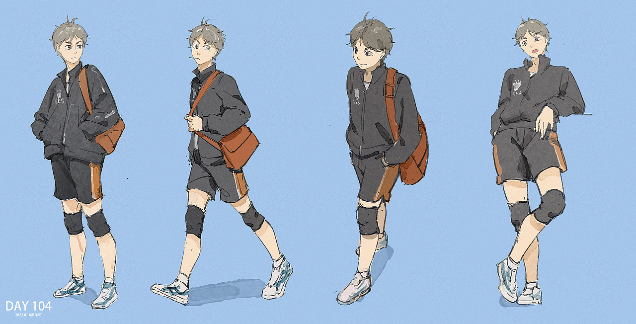【人物隔日涂】101-172（图ZMzI2OTg4MjA0） - 创作习作 - 站酷设计师黑羊呀原创素材 - 站酷ZCOOL