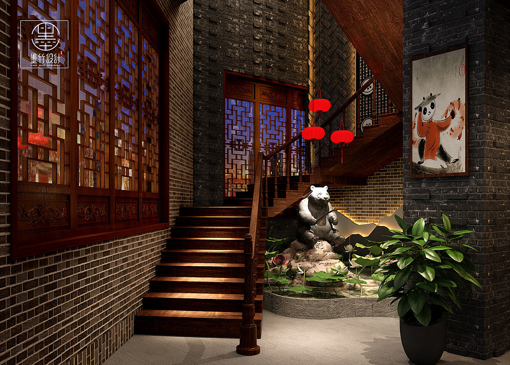 【炊二哥（诸暨店）】贵阳餐厅火锅店设计公司（图ZMTg5NjI1MjMy） - 家装设计 - 站酷设计师贵阳餐厅_设计原创素材 - 站酷ZCOOL