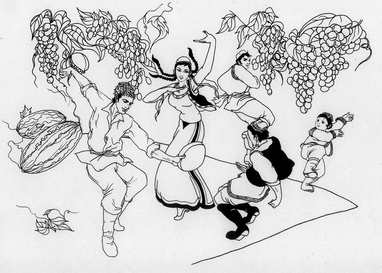 吐鲁番（图ZMzc2MDU4NTY=） - 绘画 - 站酷设计师songjiangxyz原创素材 - 站酷ZCOOL