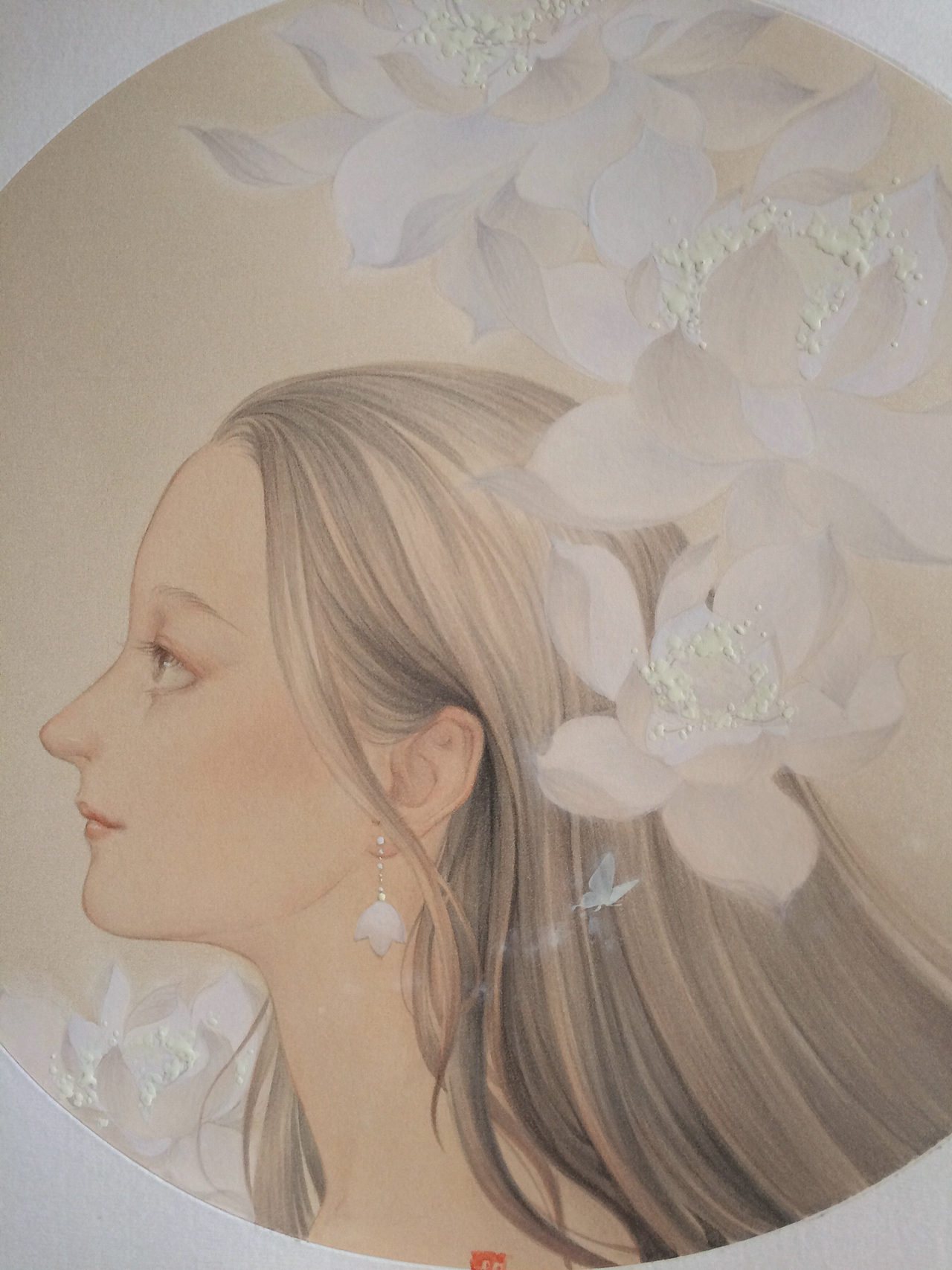 早期工笔画｜《闻香》系列 | 手绘国风工笔艺术插画（图ZMTU3NzkzOTI4） - 艺术插画 - 站酷设计师何塞特Herset原创素材 - 站酷ZCOOL