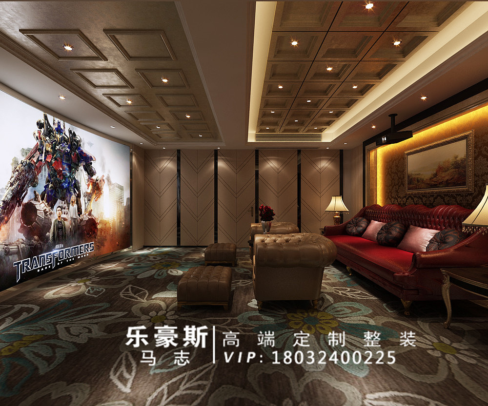 【石家庄别墅装修效果图】鑫界王府别墅装修效果图