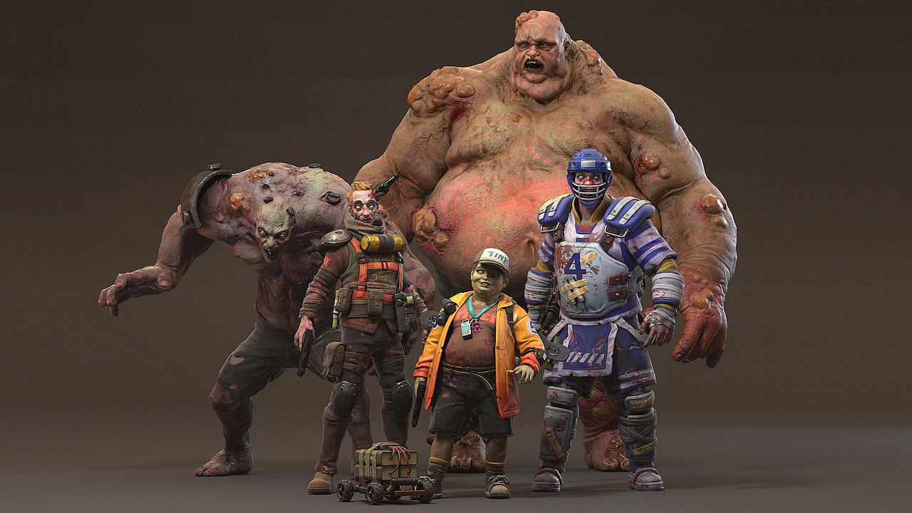 丧尸题材角色测试|三维|人物/生物|hu猩猩_原创作品-站酷zcool