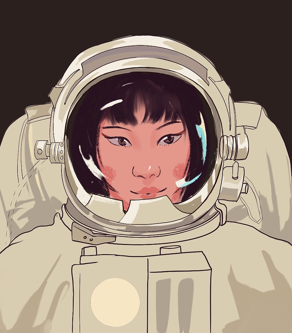 宇航员头像女生图片