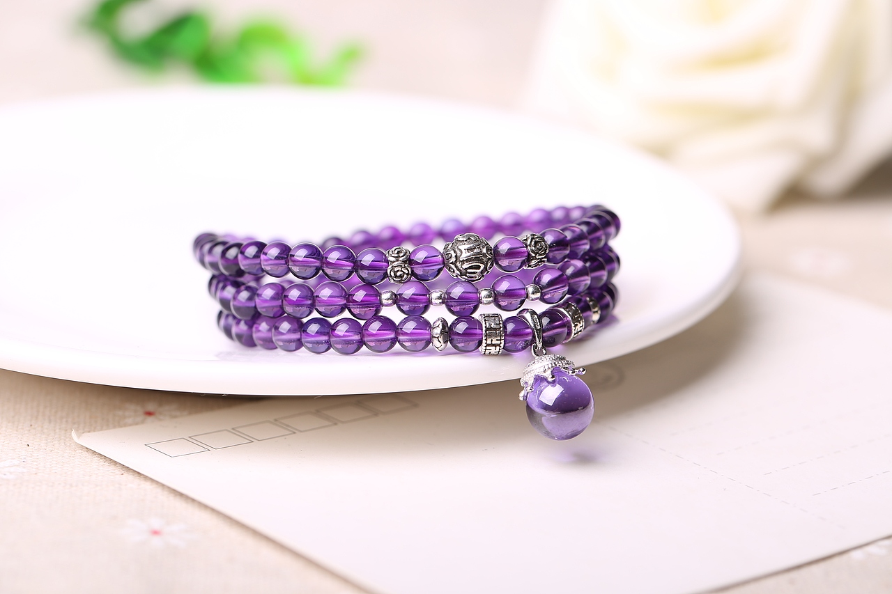 紫水晶多圈手链（图ZNzkxNjYwMzI=） - 产品摄影 - 站酷设计师奇点电商传媒原创素材 - 站酷ZCOOL