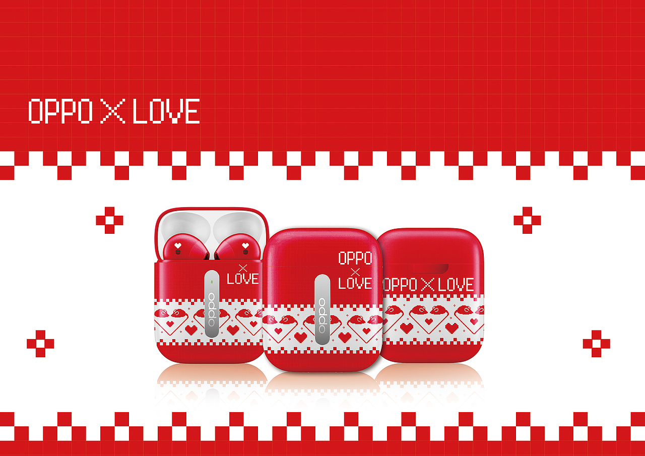 OPPO X LOVE · 情人节限定（图ZMTg5OTc0ODg0） - 图案 - 站酷设计师李大鹅_原创素材 - 站酷ZCOOL