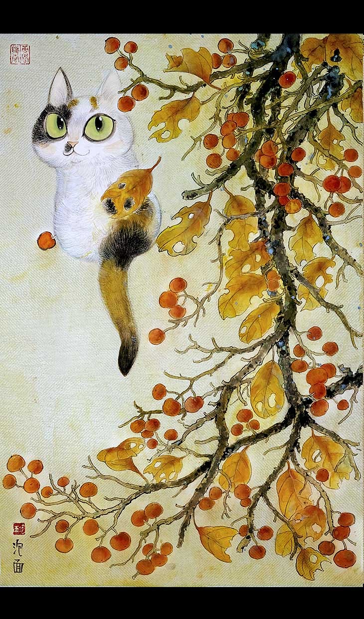 一组假工笔（图ZOTQ5MDQ4NzI=） - 绘画 - 站酷设计师还是一碗泡面原创素材 - 站酷ZCOOL