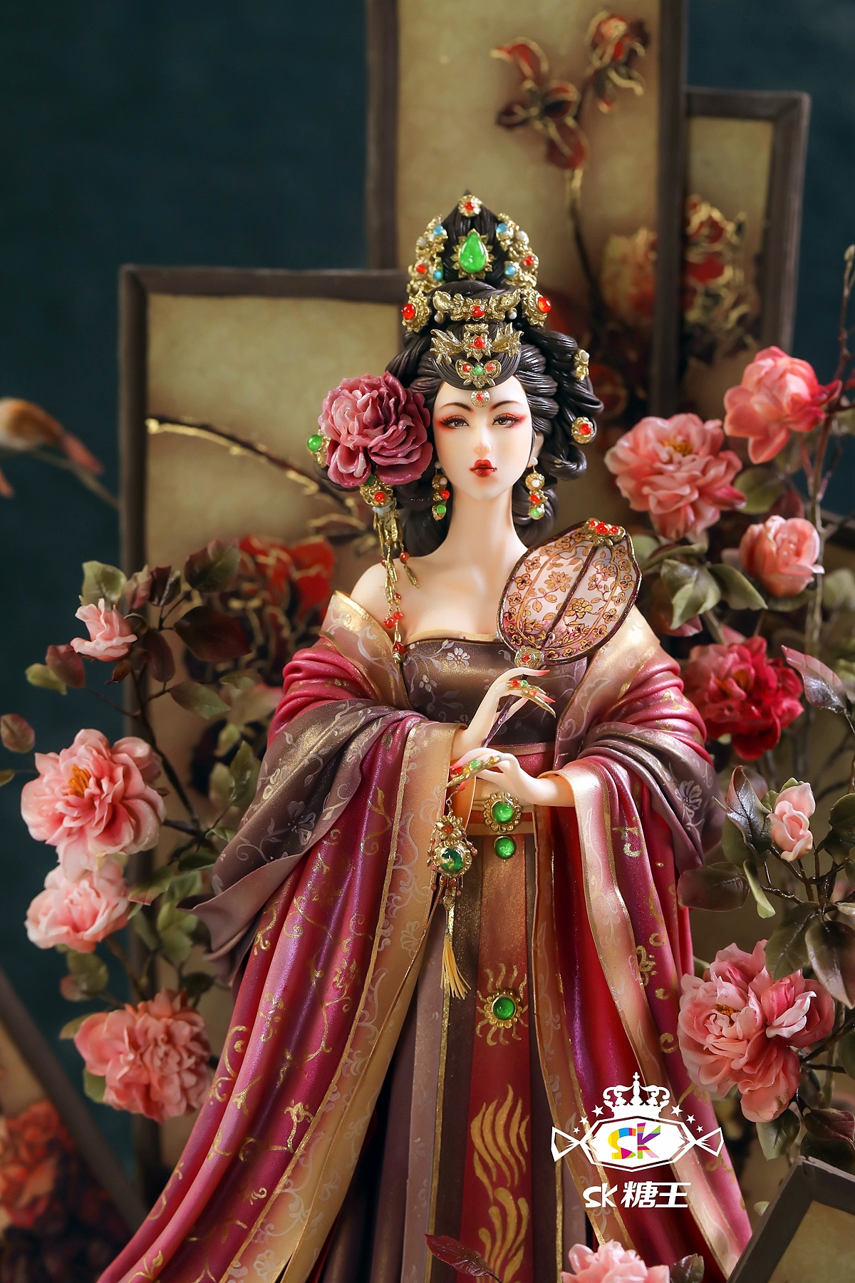 古风翻糖人偶作品  北方有佳人 >这不是手办是可以吃的