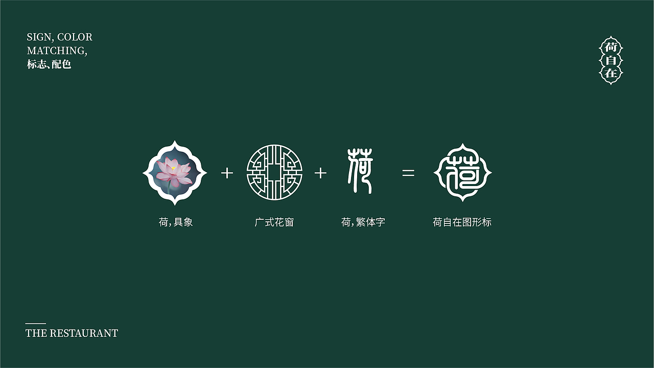品牌练习——荷自在餐厅   “ 食得自在”