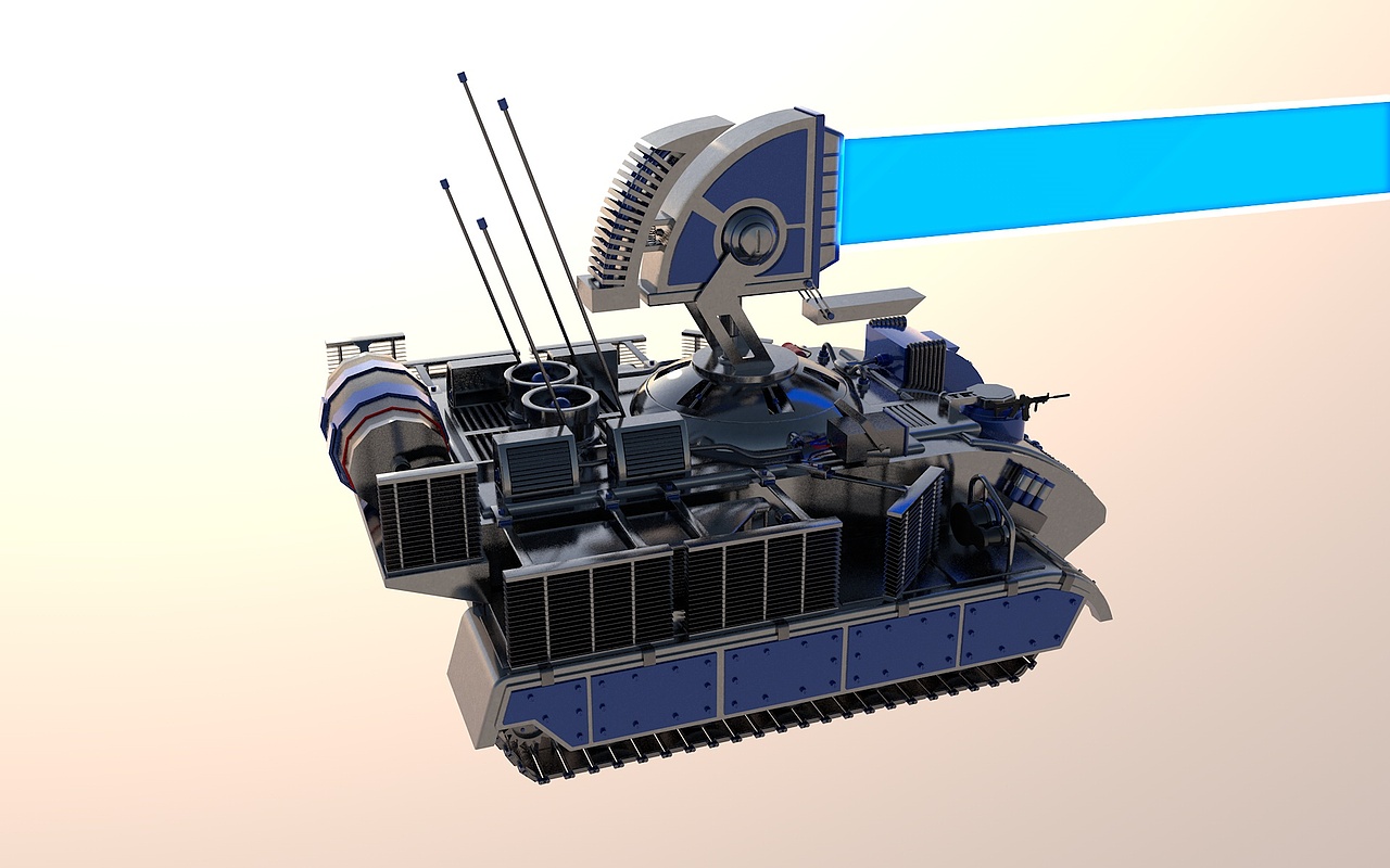 童年回忆之红色警戒2-盟军篇:光棱坦克prism tank