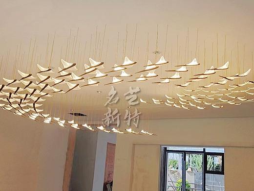 沙盘创意飞机造型吊灯定制