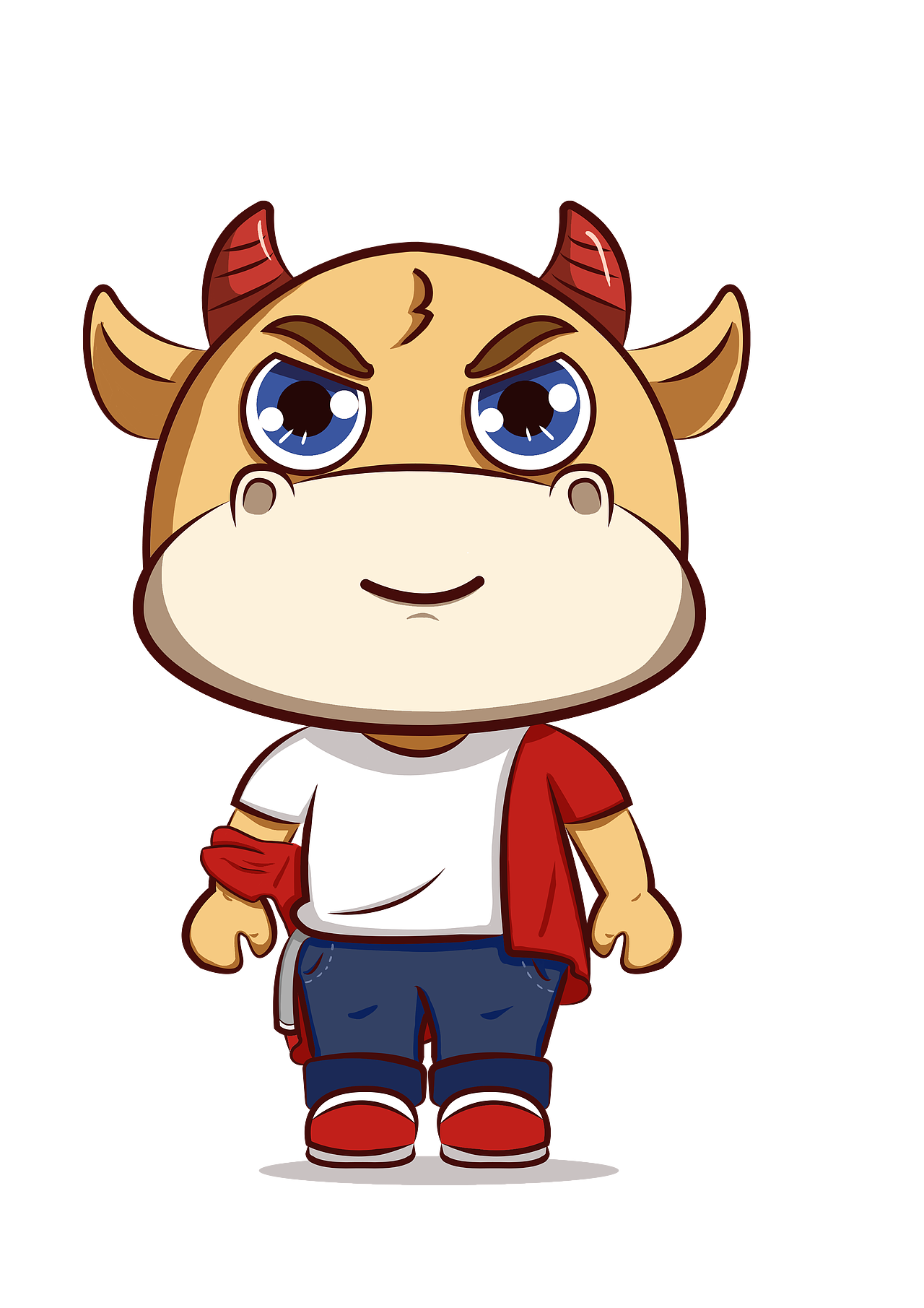 牛ip形象设定 表情包_sunjoan-站酷zcool