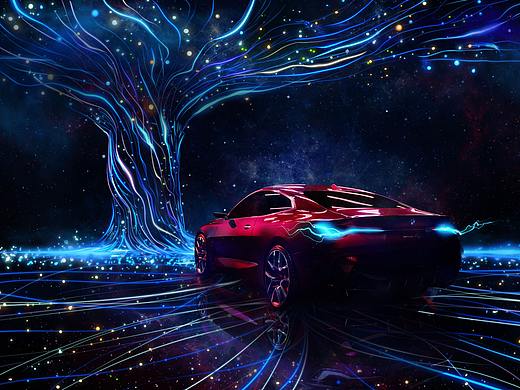 为某车做的概念KV画面