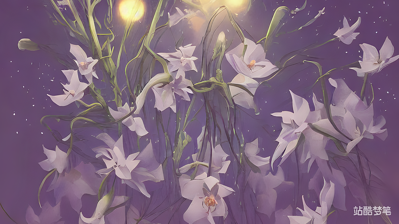 #站酷梦笔#白色，花朵 ，昙花，夜晚，光照，梦幻（图ZMzI1NzA4MTA0） - AI作品 - 站酷设计师一歩一步又一步原创素材 - 站酷ZCOOL
