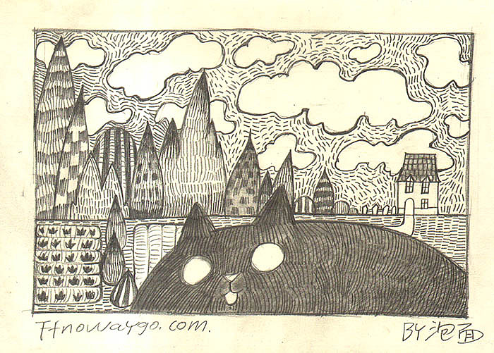 身边的猫咪,一套铅笔涂鸦，希望大家喜欢（图ZMTIwMzE4MjQ=） - 创作习作 - 站酷设计师还是一碗泡面原创素材 - 站酷ZCOOL