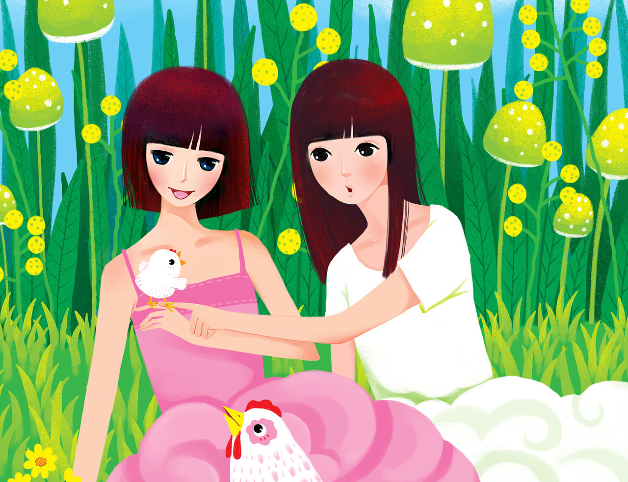 画儿晴天唯美插画-N多插图庆圣诞，迎元旦（图ZMjA4MzI4OA==） - 创作习作 - 站酷设计师画儿晴天原创素材 - 站酷ZCOOL