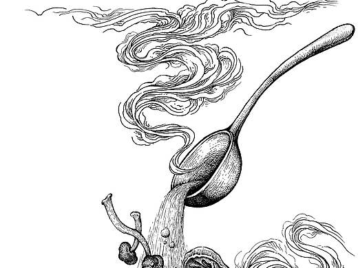 一统捞火锅插画设计