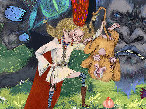 绘本插图《坏小孩》