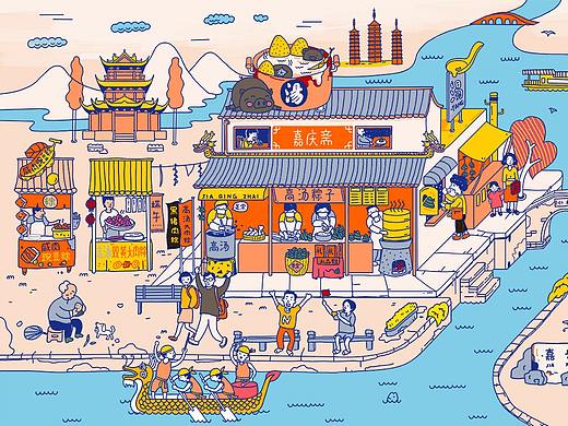 端午 插画创作