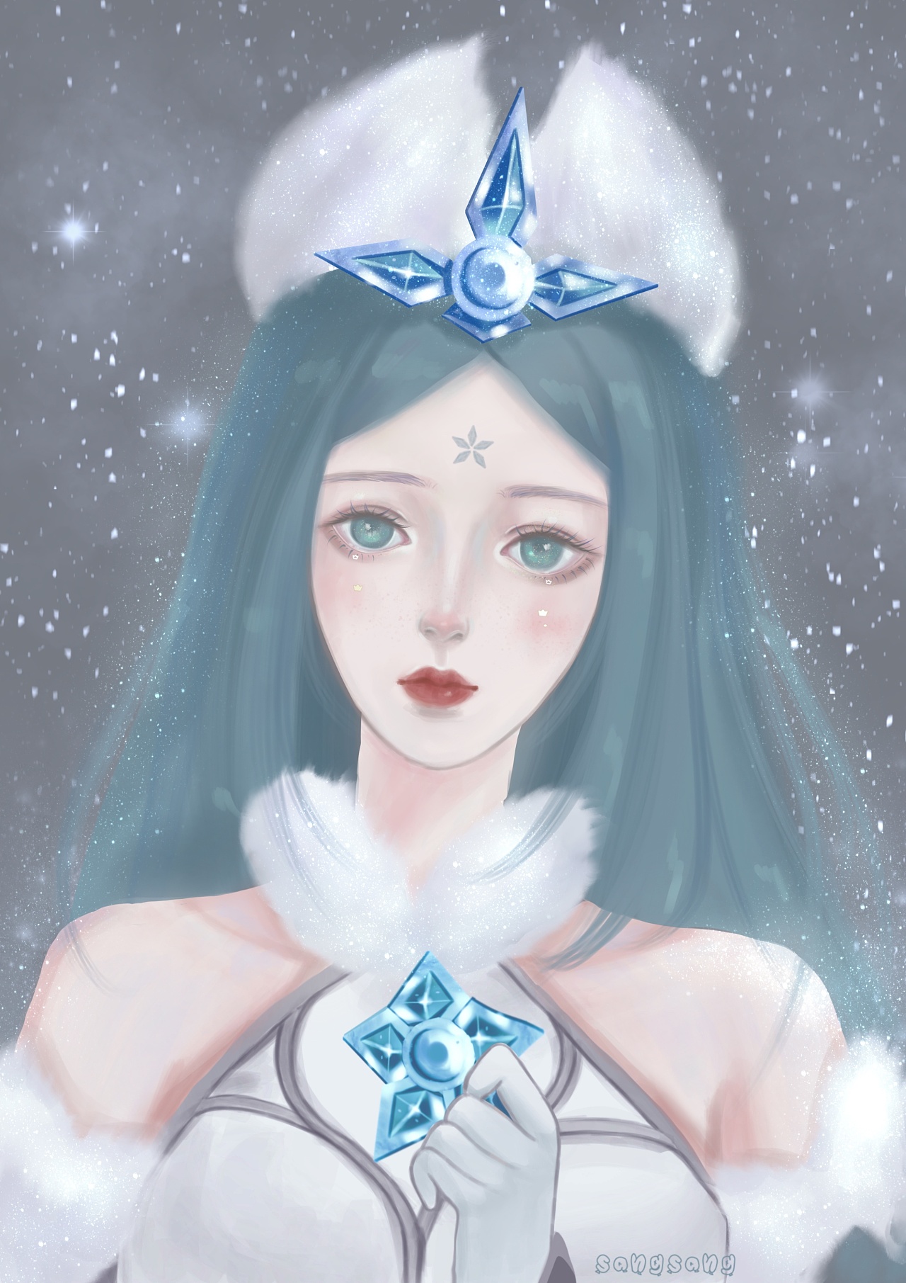 王昭君|插画|创作习作|桑雪一 - 临摹作品 - 站酷 (zcool)