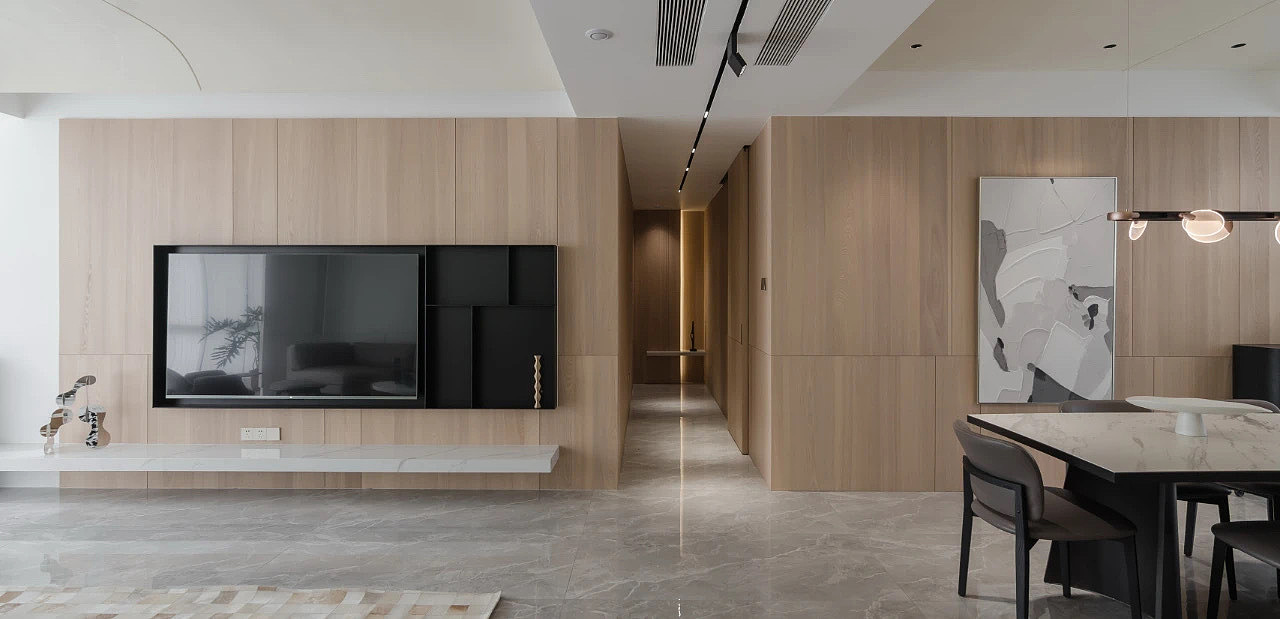 190㎡的平面层,温馨纯粹的极简美学