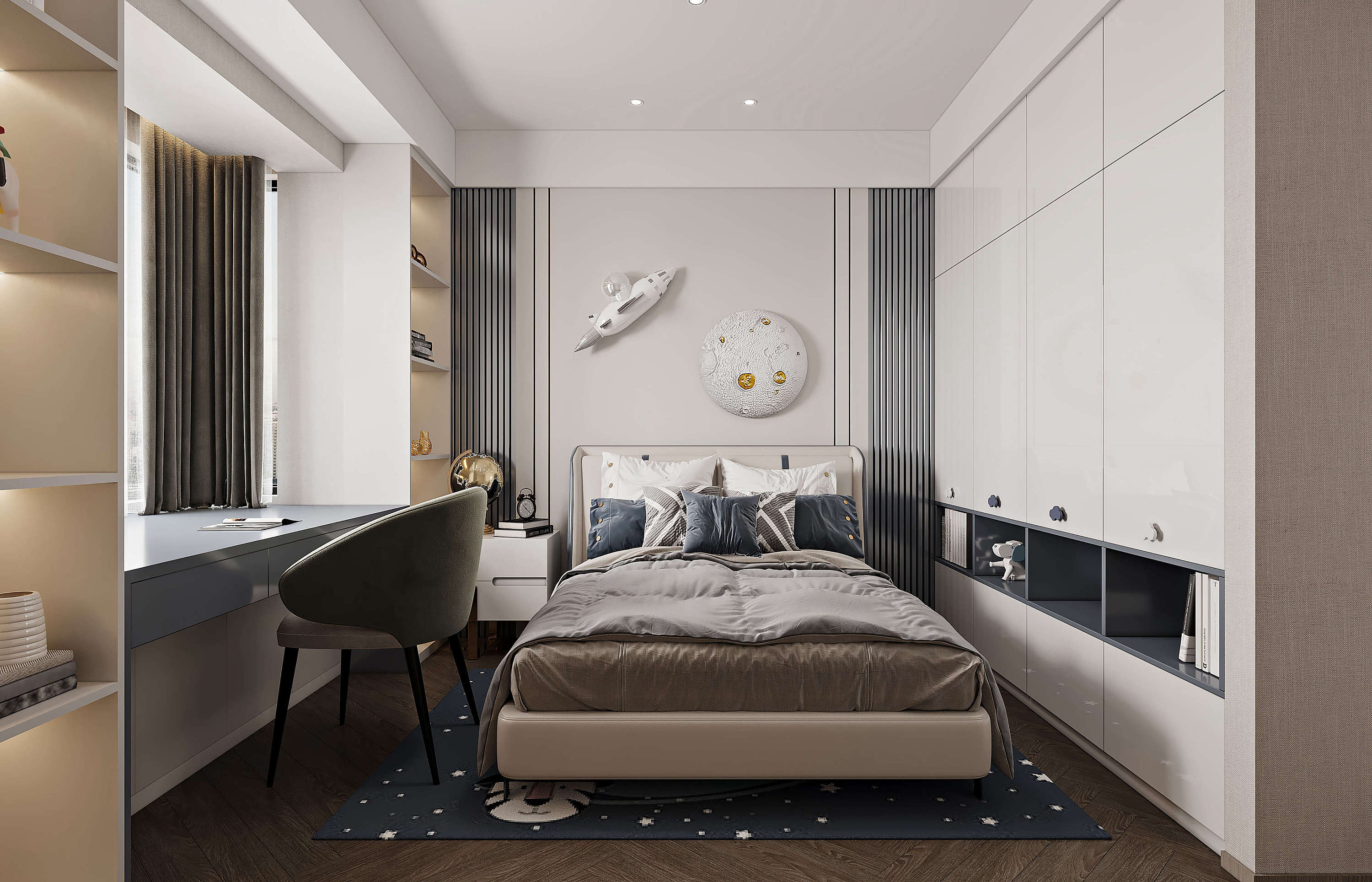 现代简约风格-家装设计2021-10套无水印