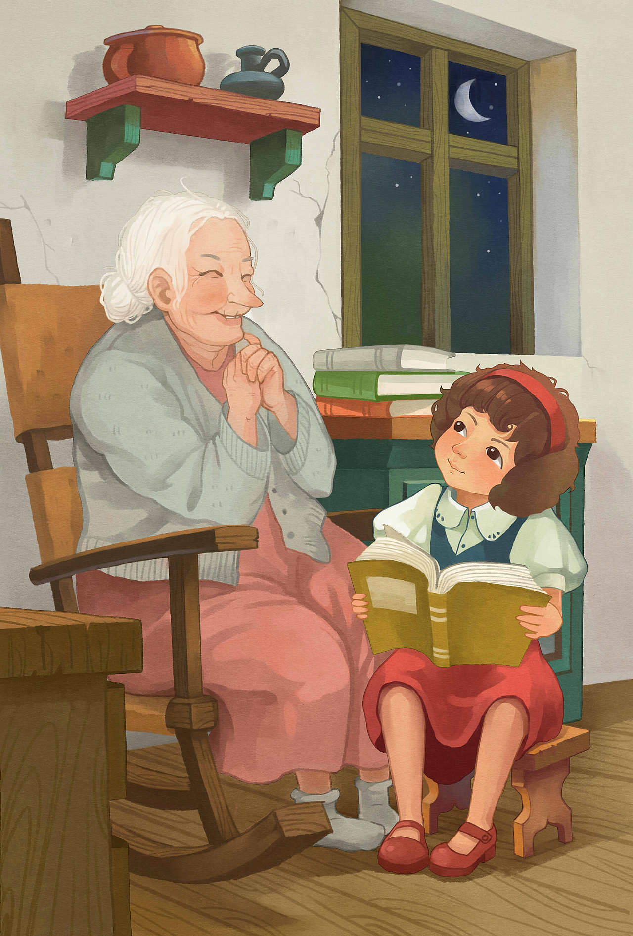 《海蒂》(heidi)系列插图|插画|儿童插画|amyzou_原创作品-站酷zcool