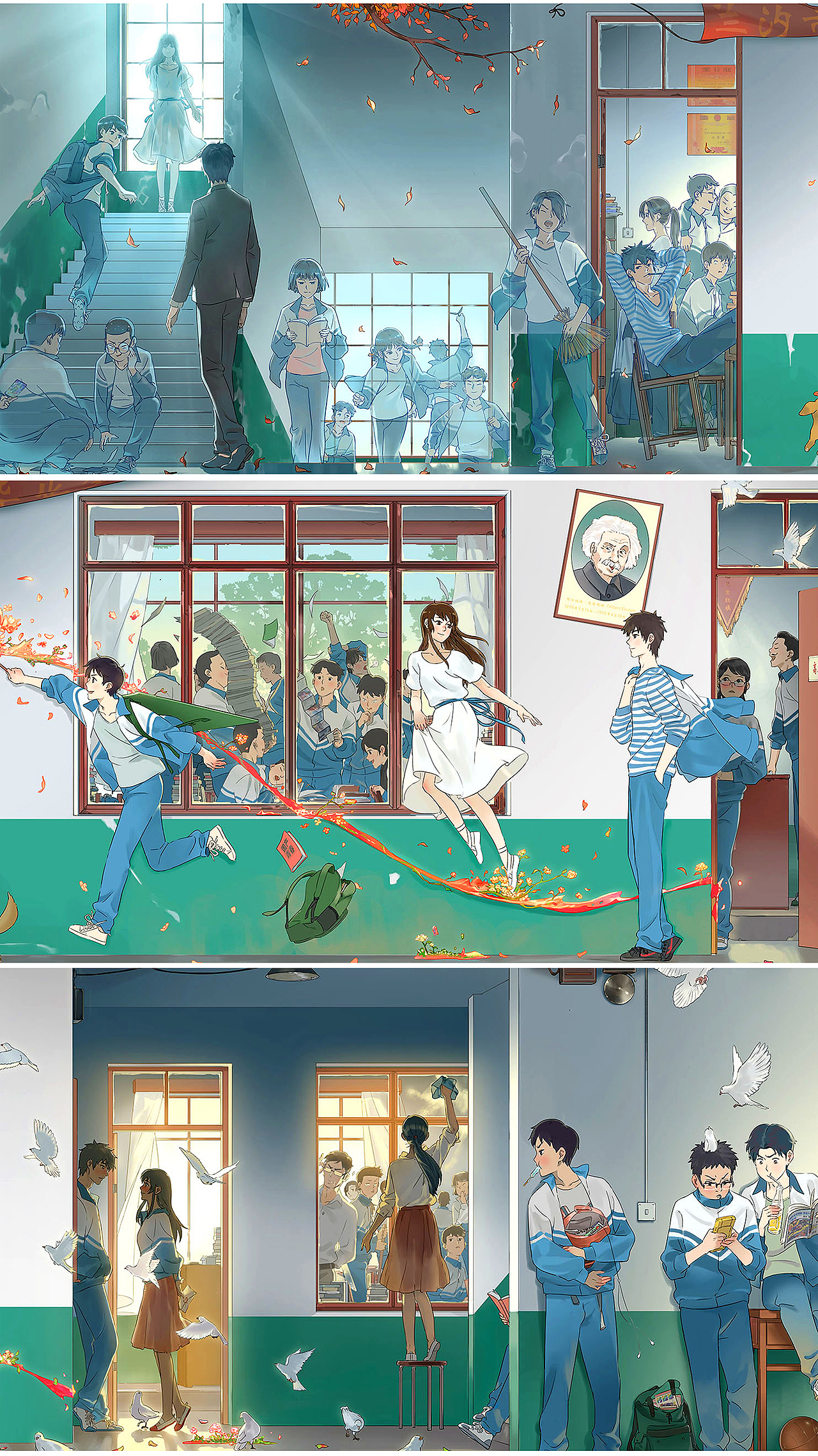 《昨日青空》先行海报（图ZMTMzMDc1Mzg0） - 商业插画 - 站酷设计师麦伢原创素材 - 站酷ZCOOL