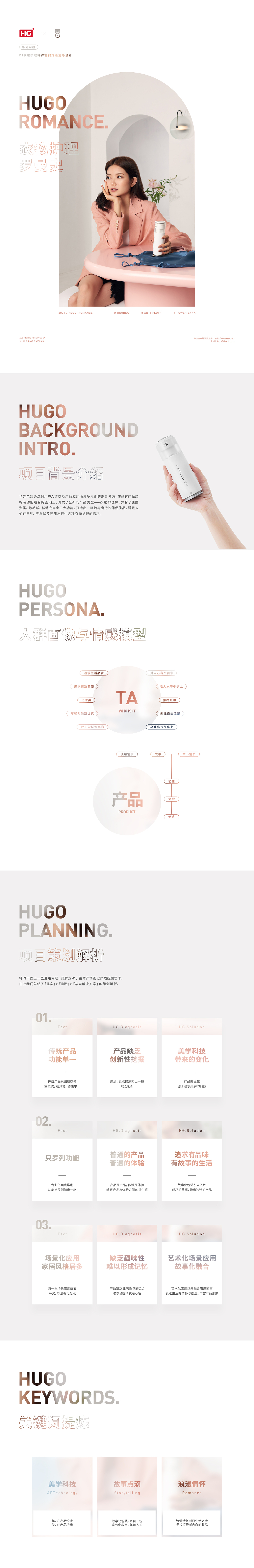 衣物护理罗曼史 | 华光HG | 衣物护理棒详情视觉策划