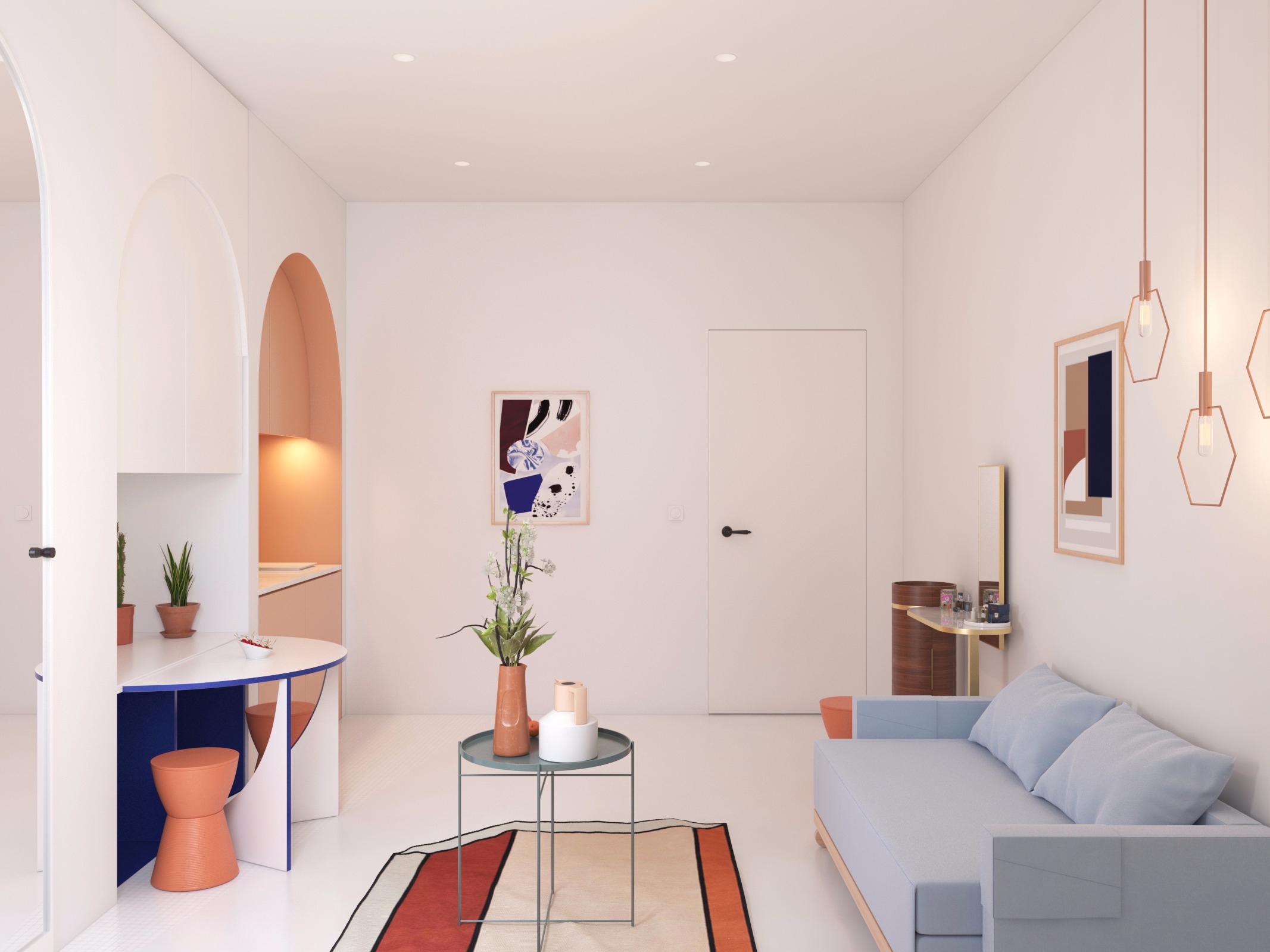 网红11m²的家，随便拍都是时尚大片！丨巴黎·肖蒙公寓