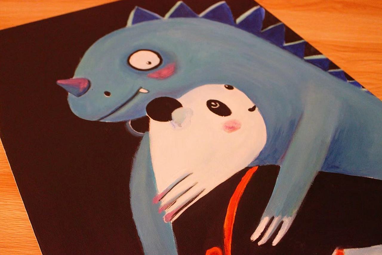 拥抱彼此（图ZMTcyNTk1NDMy） - 儿童插画 - 站酷设计师笔墨粉黛原创素材 - 站酷ZCOOL