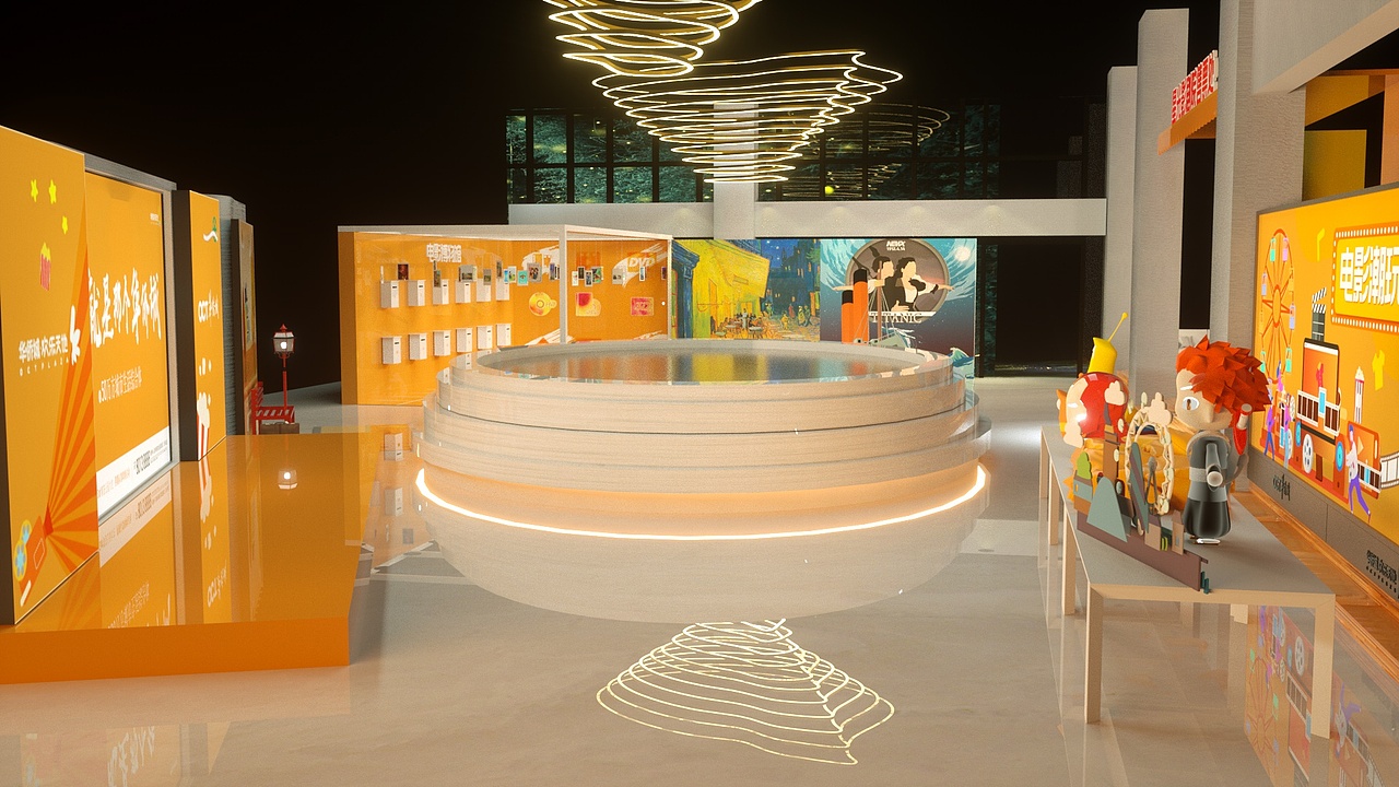 地产展厅主题活动布置（图ZMjEyNTE0OTQ0） - 其他空间 - 站酷设计师笠不留型原创素材 - 站酷ZCOOL