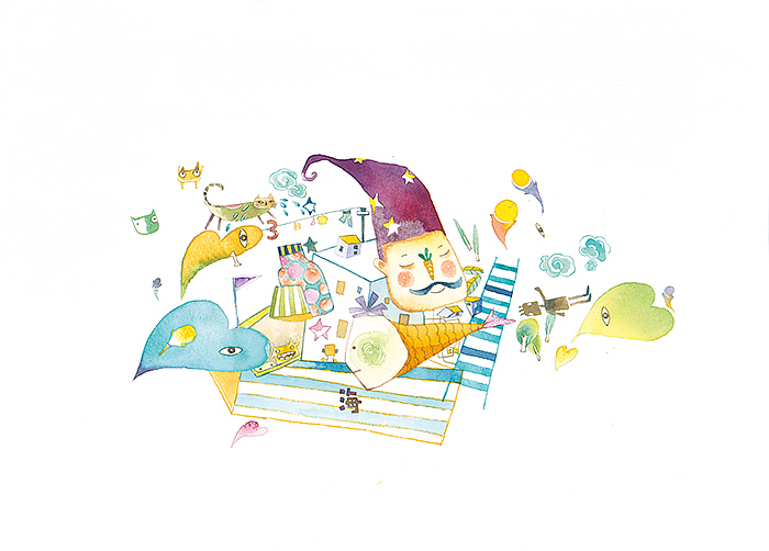 梦旅行念头集（图ZOTY2ODg3NjA=） - 商业插画 - 站酷设计师小刺猬1原创素材 - 站酷ZCOOL