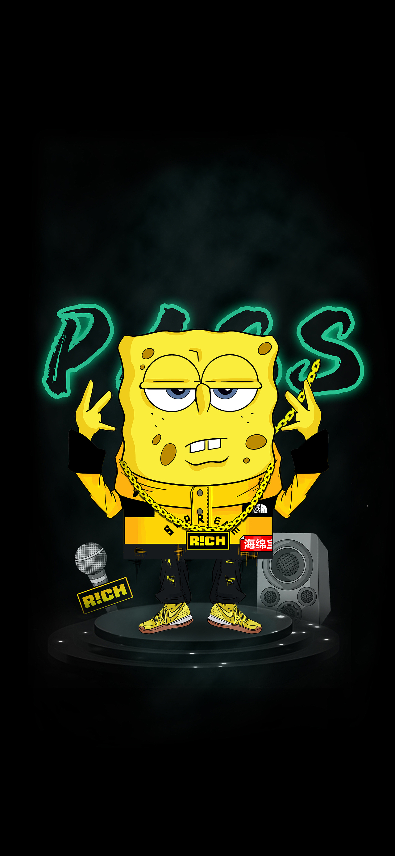 “海绵宝宝说唱组”（图ZMTcwMTAyNDUy） - 新锐潮流插画 - 站酷设计师LZXStudio原创素材 - 站酷ZCOOL