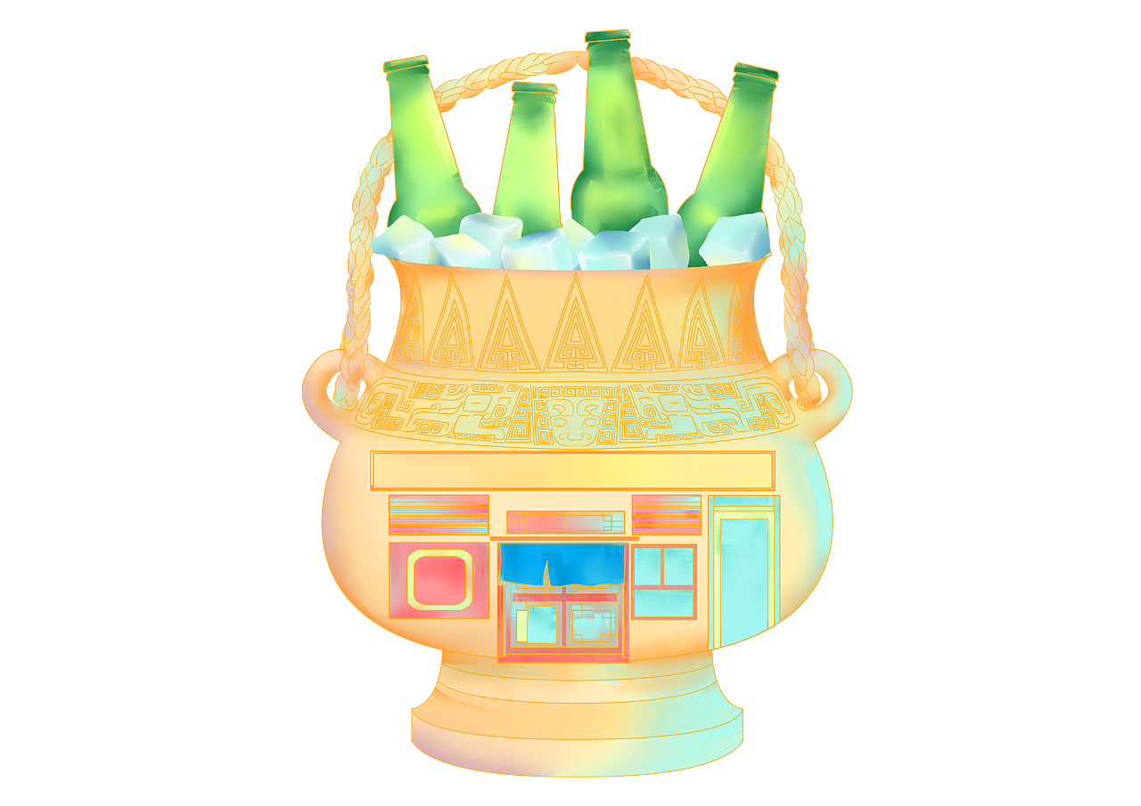 博物馆文创设计—小酌（图ZMzI2NDA5Mzg4） - 商业插画 - 站酷设计师恐高的奶芙原创素材 - 站酷ZCOOL