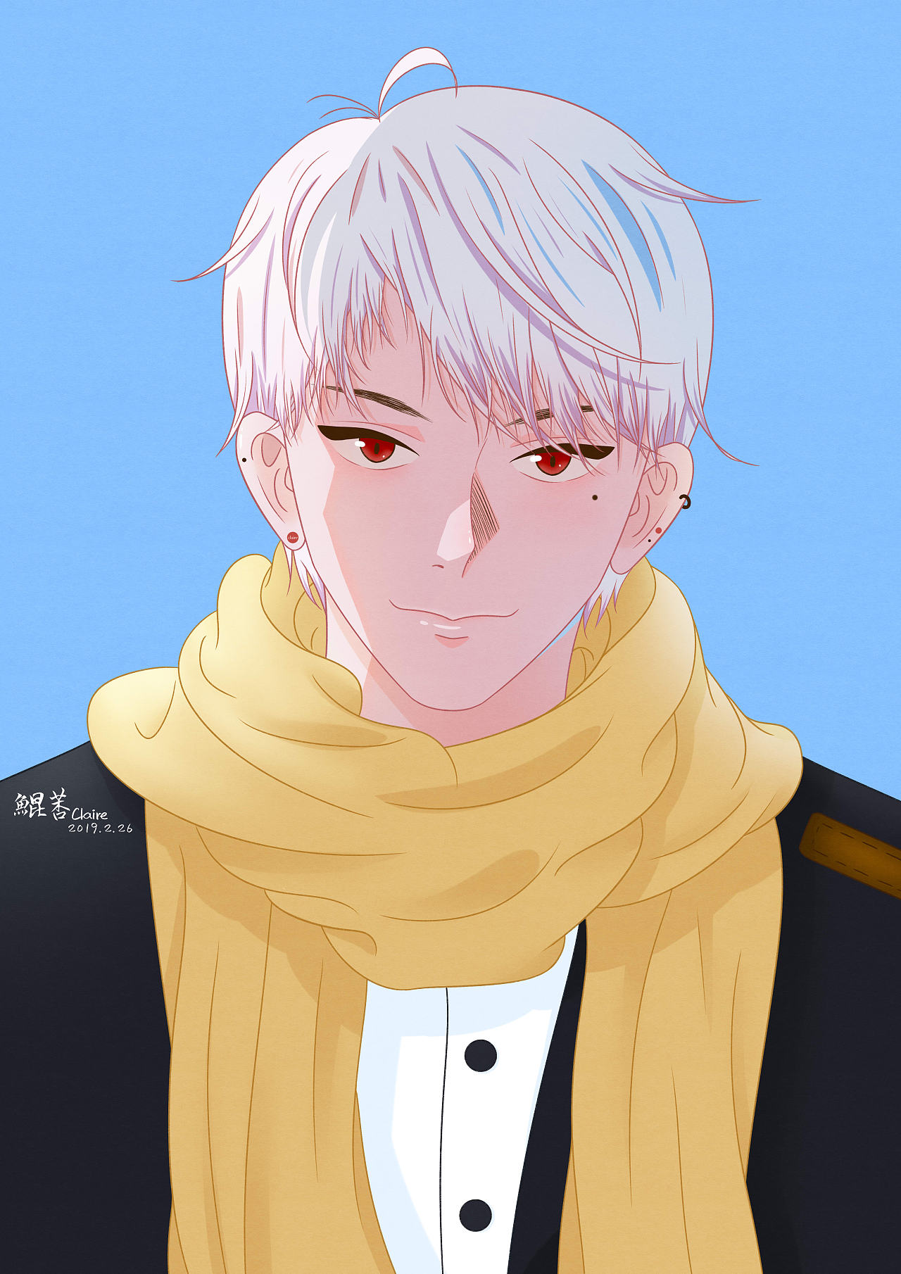 插画 背光下的冬日暖阳