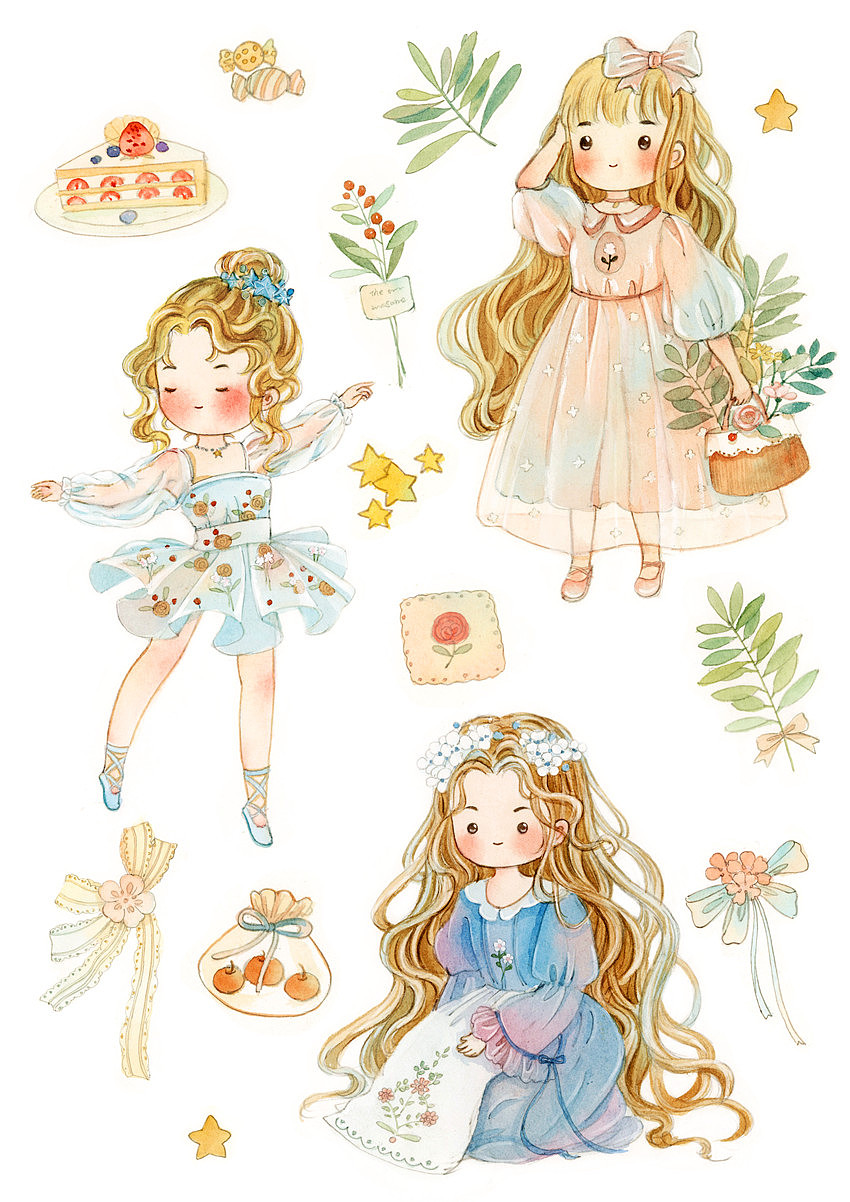 2020插画总结（图ZMjM4NDczNTEy） - 商业插画 - 站酷设计师瑶背背原创素材 - 站酷ZCOOL