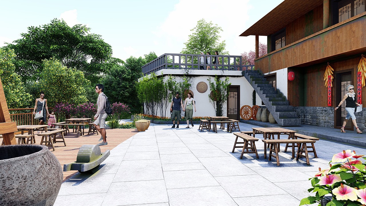 民宿改造（圖ZMTgwMDYzMTA0） - 景觀設(shè)計(jì) - 站酷設(shè)計(jì)師muxin木心原創(chuàng)素材 - 站酷ZCOOL