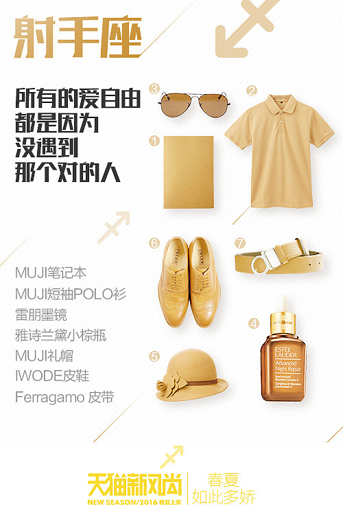 【最后的需求】#天猫新风尚#12星座春夏单品宣传海报（微博微信配图已上线）（图ZNDU5NjEzNzI=） - 海报 - 站酷设计师蓝樱X原创素材 - 站酷ZCOOL