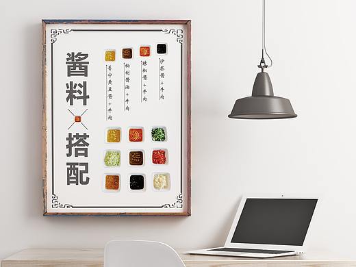 牛肉火锅酱料海报