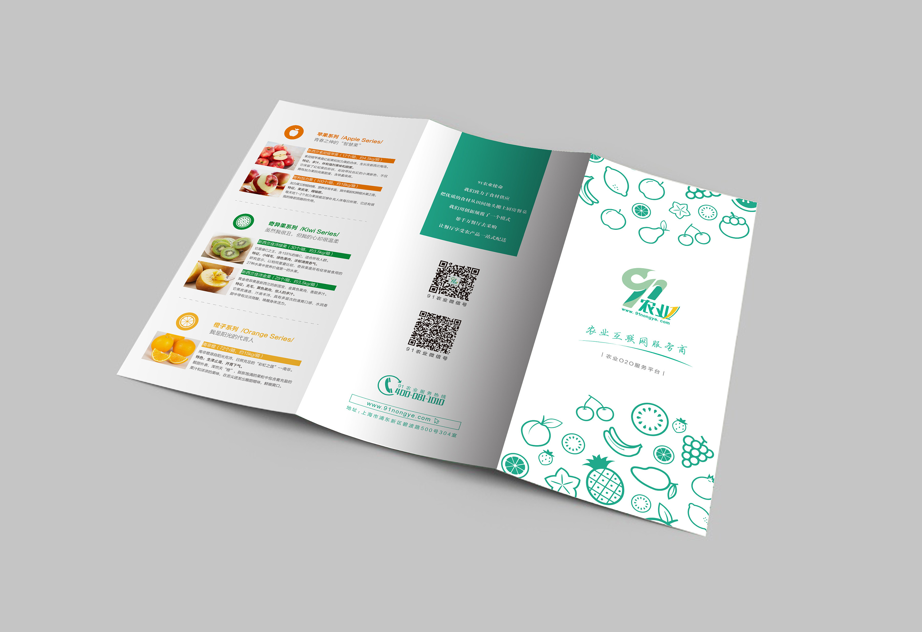 进口水果折页