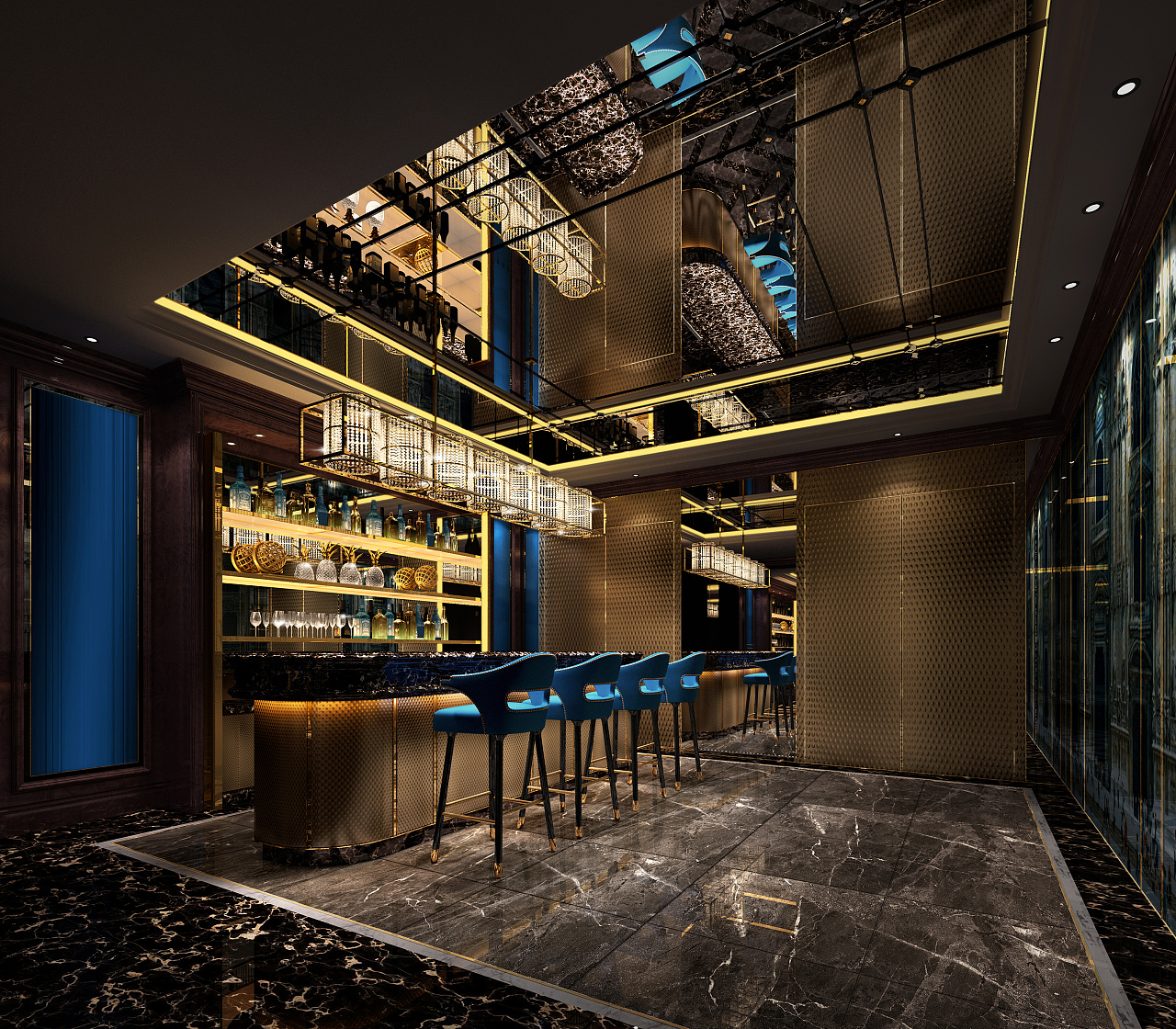 酒吧区,ktv包厢三维空间概念设计