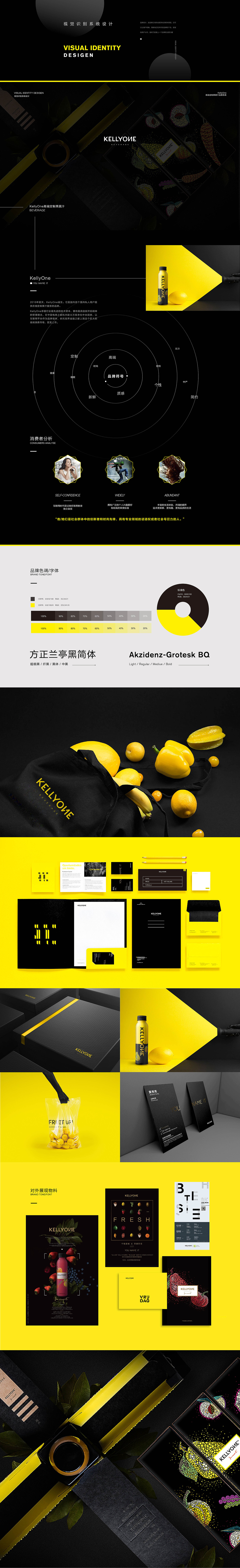 kellyone高端定制果蔬汁饮料视觉识别系统