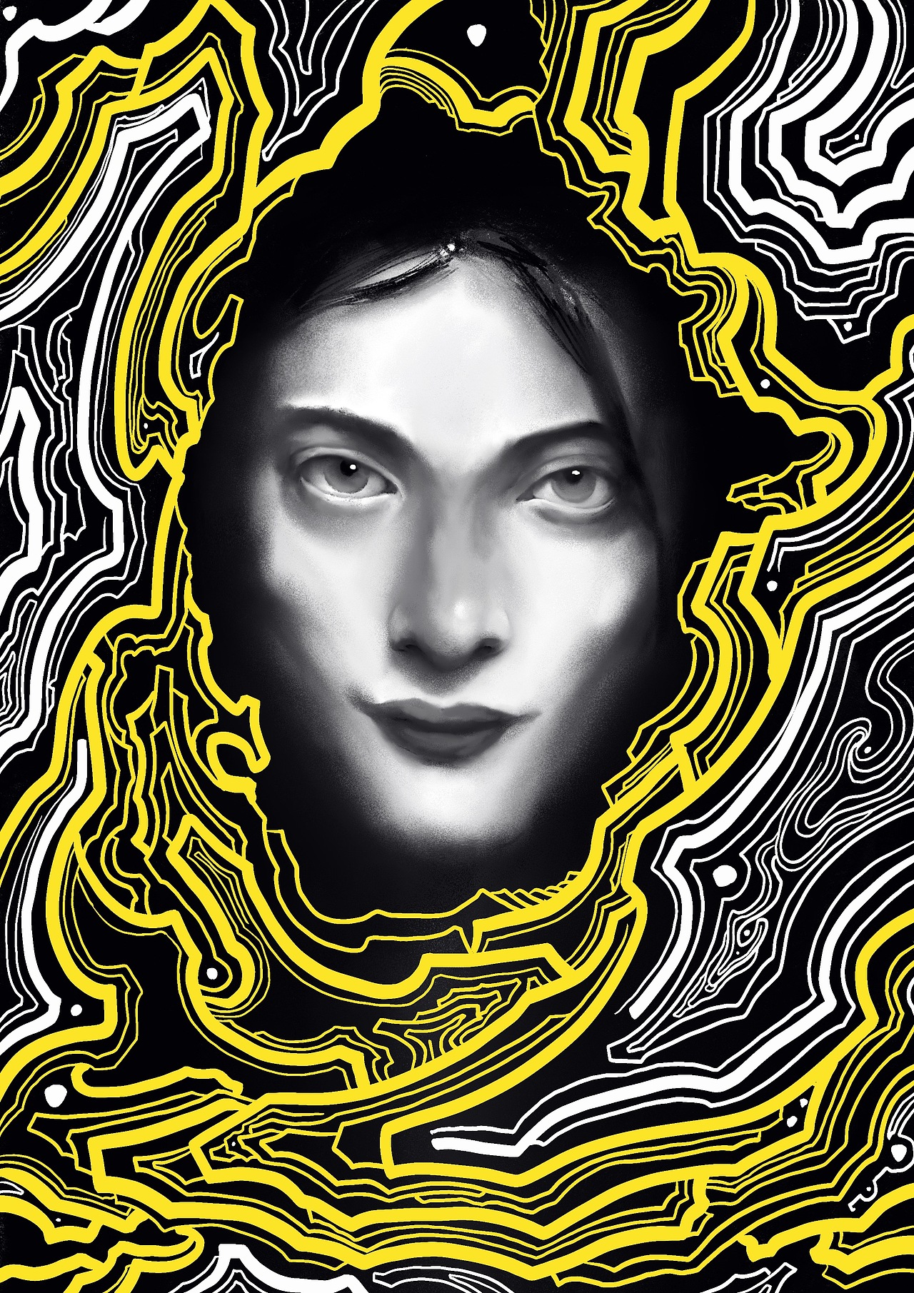 山鬼（图ZMjAzMjEwMDQ4） - 创作习作 - 站酷设计师张小波想做木刻原创素材 - 站酷ZCOOL