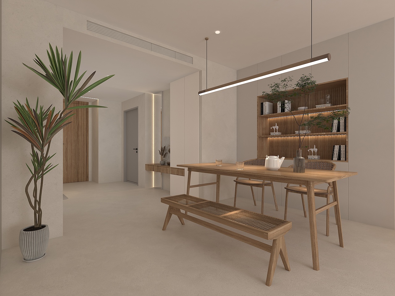 喜欢诧寂风？『210㎡四居改两居』就是随性~（图ZMjg4OTc0NDUy） - 家装设计 - 站酷设计师北京知未设计原创素材 - 站酷ZCOOL