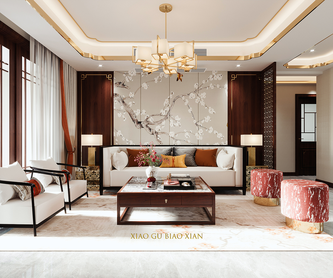 新中式客厅风格表现