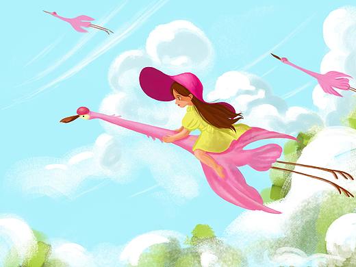 火烈鸟与珍妮（个人主页-ZNTc3MDkzMjQ=） - 儿童插画 - 站酷设计师乔木深原创素材 - 站酷ZCOOL