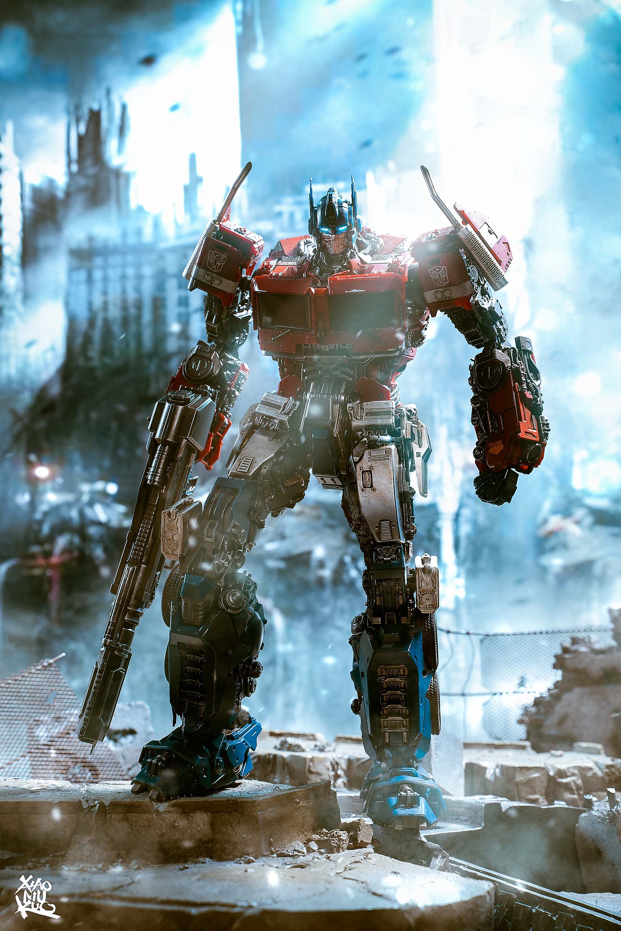 玩具摄影threezero变形金刚dxl擎天柱