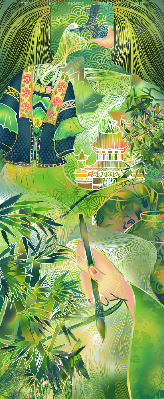 飞天茅台|茅型瓶酒类插画