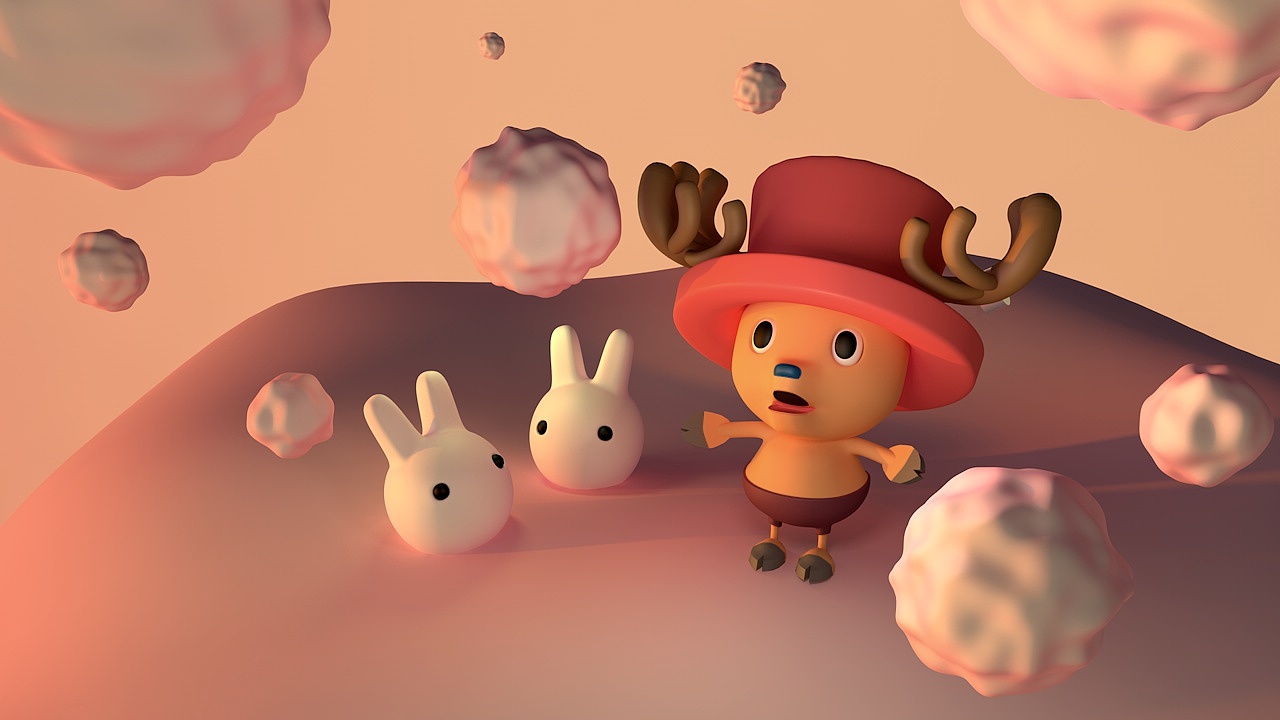 C4D-动漫人物建模（图ZMTk0ODczNzQ4） - 人物/生物 - 站酷设计师咸鱼林浩原创素材 - 站酷ZCOOL