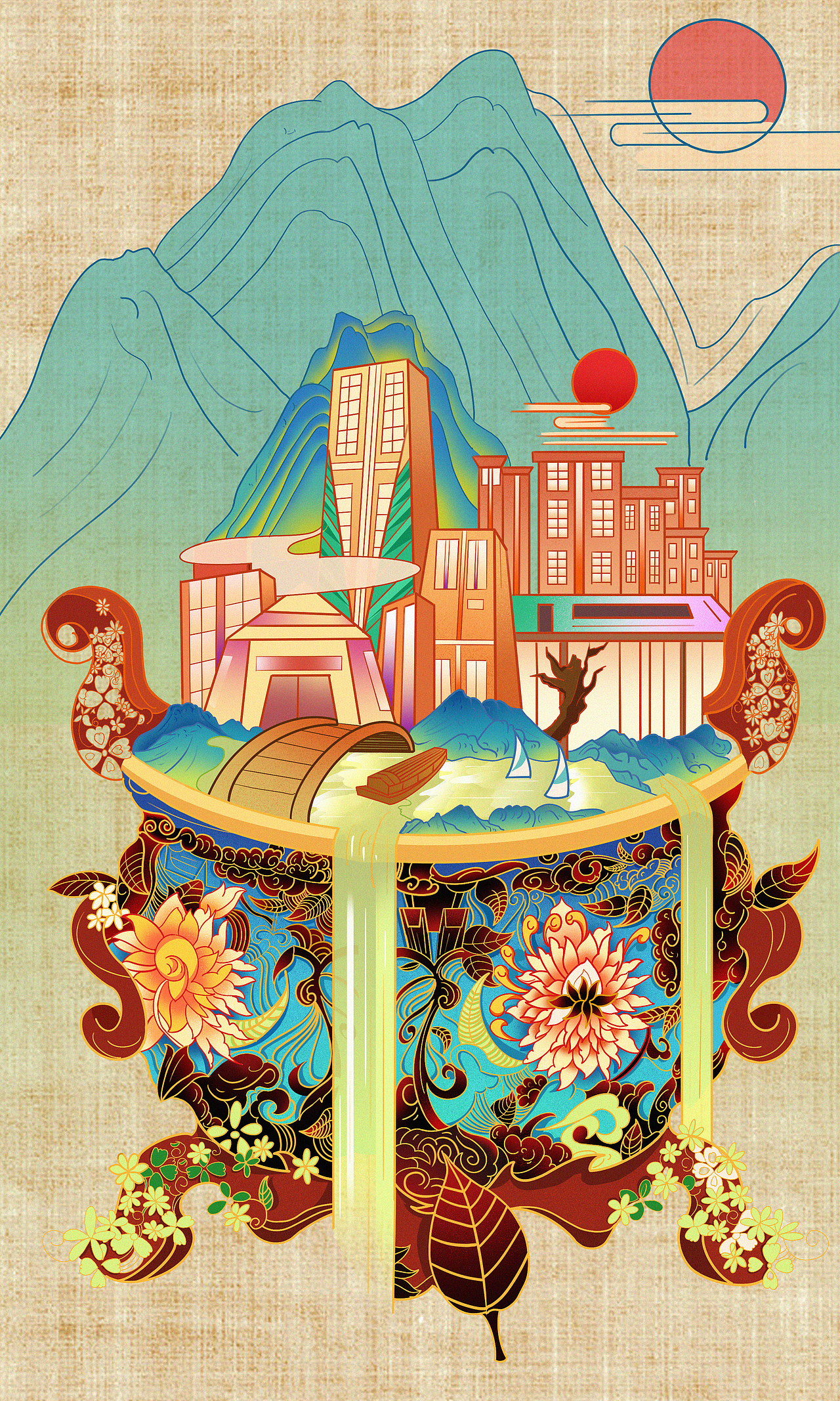 原创国风插画（图ZMjYzODcyMjg0） - 商业插画 - 站酷设计师以后再说111原创素材 - 站酷ZCOOL